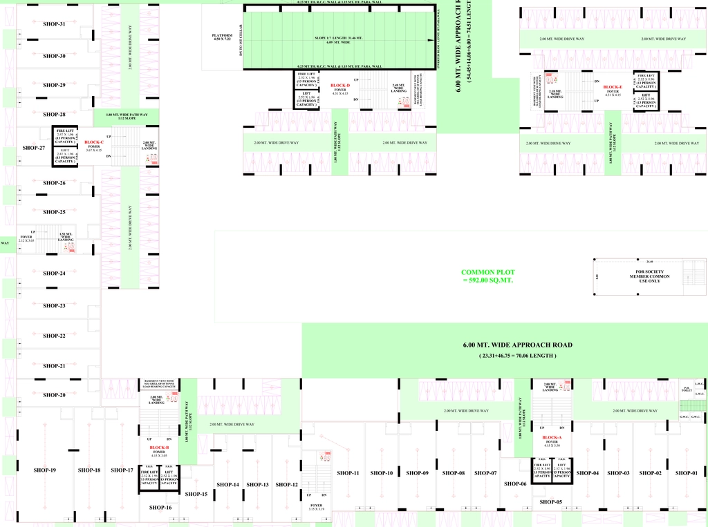 Floor Plan of Commercial Shiv The Pearl in Vatva, Ahmedabad - Image 401886