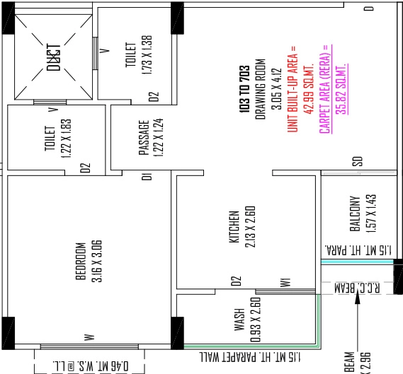 1 BHK Flat in Shivam Pushpam Flora in Lambha, Ahmedabad - Image 917519