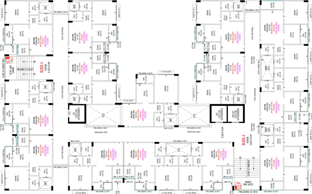 Floor Plan of Shivam Pushpam Flora in Lambha, Ahmedabad - Image 401900