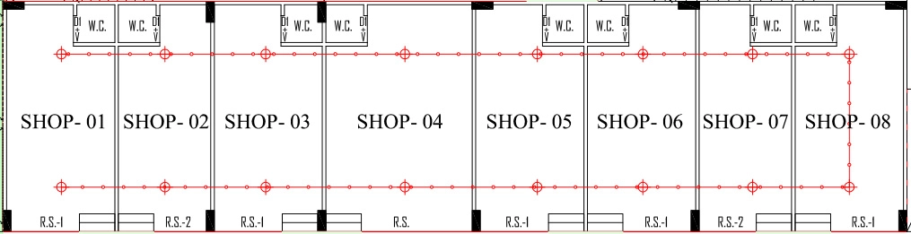 Floor Plan of Commercial Shivam Pushpam Flora in Lambha, Ahmedabad - Image 401905