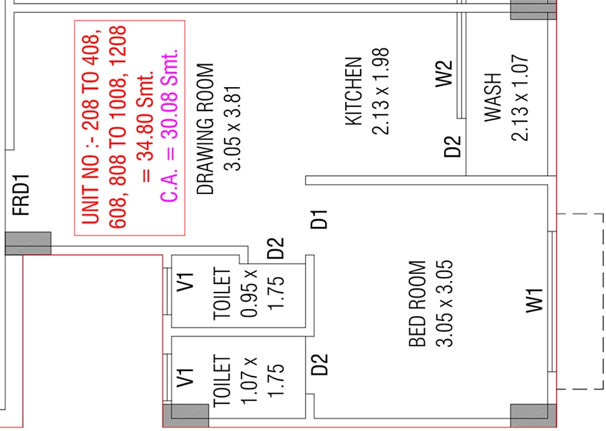 1 BHK Flat in Shivam Sky in Narolgam, Ahmedabad - Image 917523