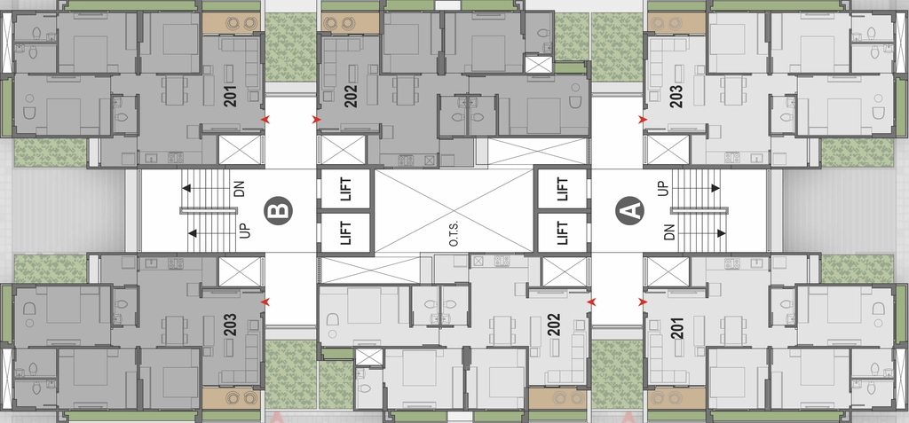 Floor Plan of Shivana Aresta in South Bopal, Ahmedabad - Image 401937