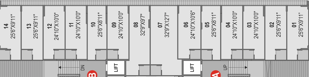 Floor Plan of Commercial Shivana Aresta in South Bopal, Ahmedabad - Image 401943