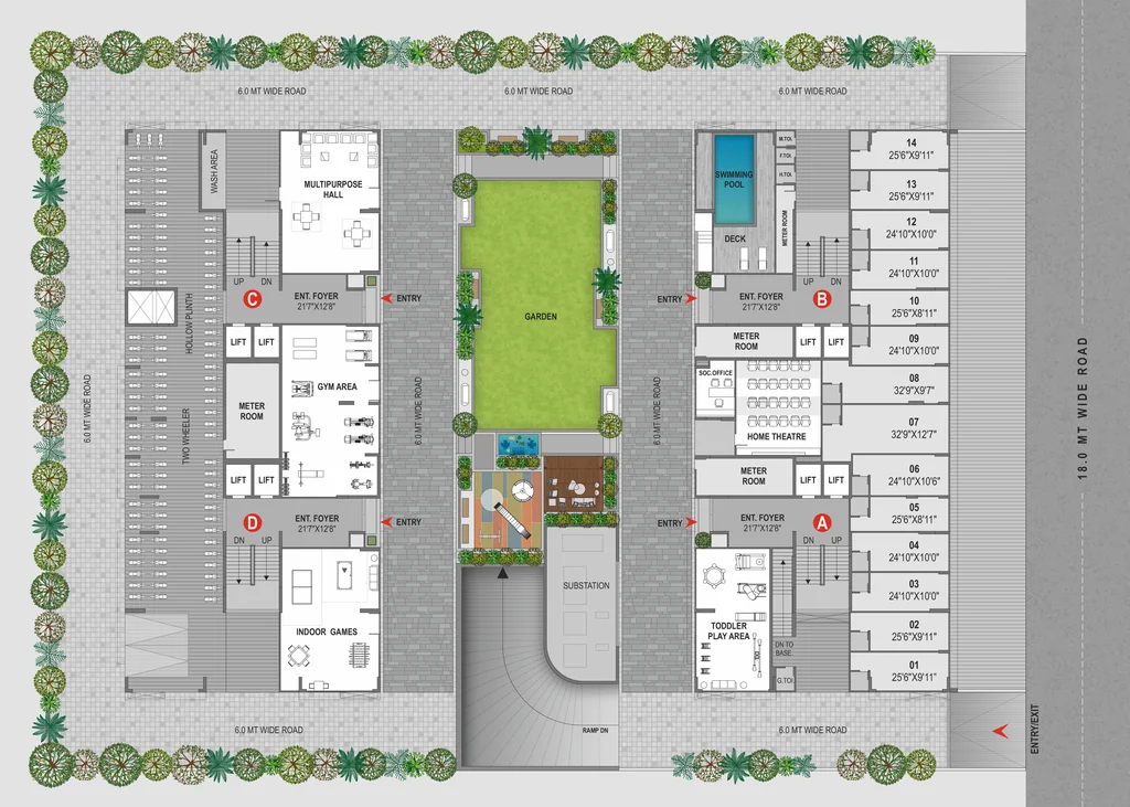 Master Plan of Commercial Shivana Aresta in South Bopal, Ahmedabad - Image 401942