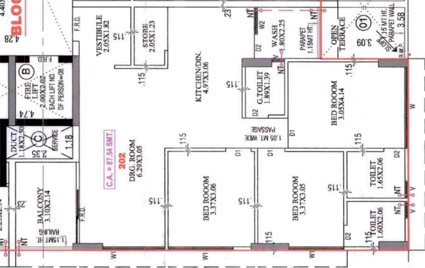 3 BHK Flat in Shivanka Anuvrat in Satellite, Ahmedabad - Image 917531