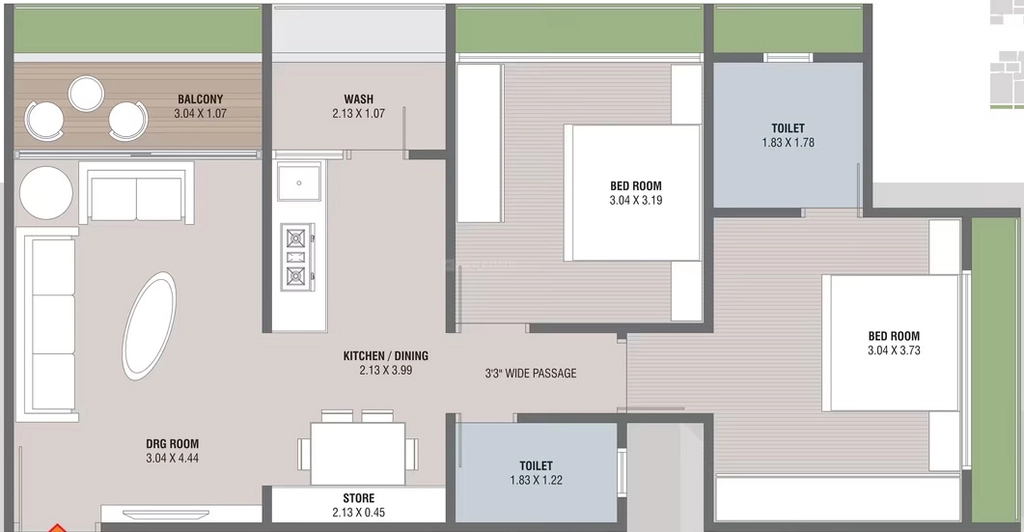 2 BHK Flat in Shraddha Satyam Residency in Kanbha, Ahmedabad - Image 917539
