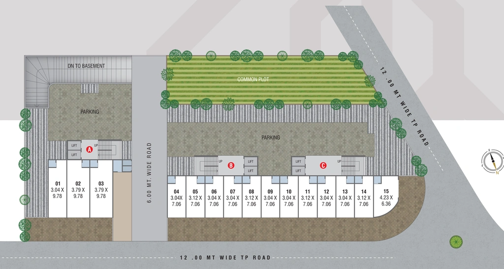 Master Plan of Shraddha Satyam Residency in Kanbha, Ahmedabad - Image 401959