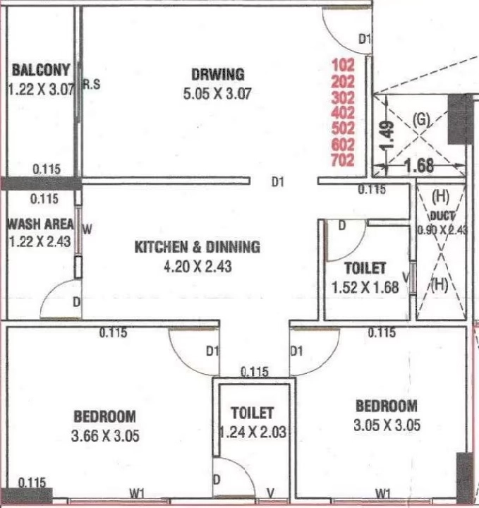 2 BHK Flat in Shree Asthavinayak Residency in Maninagar, Ahmedabad - Image 917542