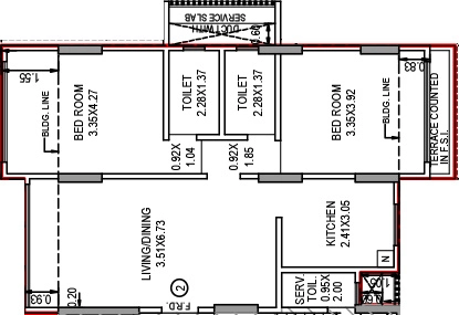 2 BHK Flat in Elite Vista in Bandra West, Mumbai - Image 923989