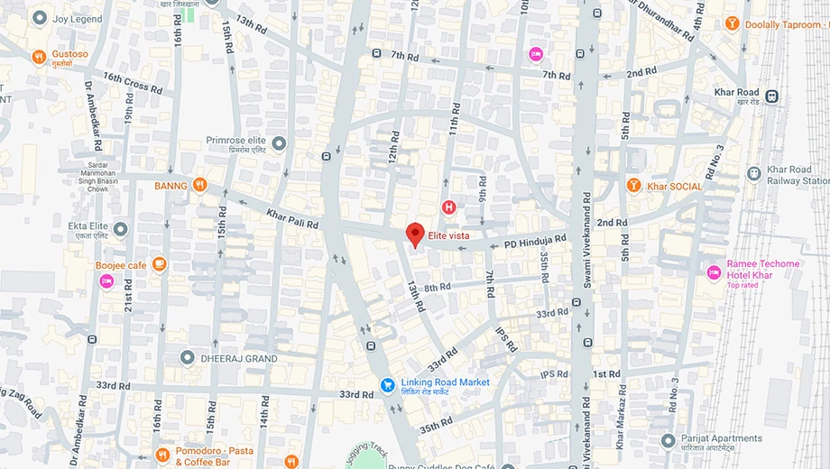 Location of Elite Vista in Bandra West, Mumbai - Image 416692