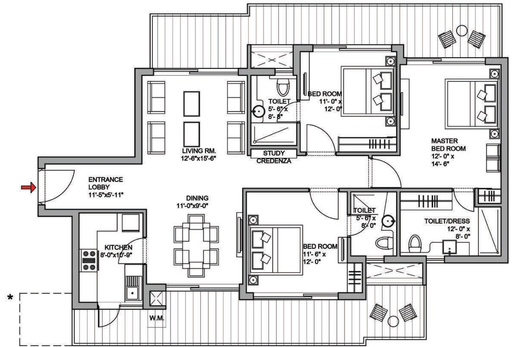 3 BHK Flat in Bestech Park View Sanskruti in Sector 92, Gurgaon - Image 917577