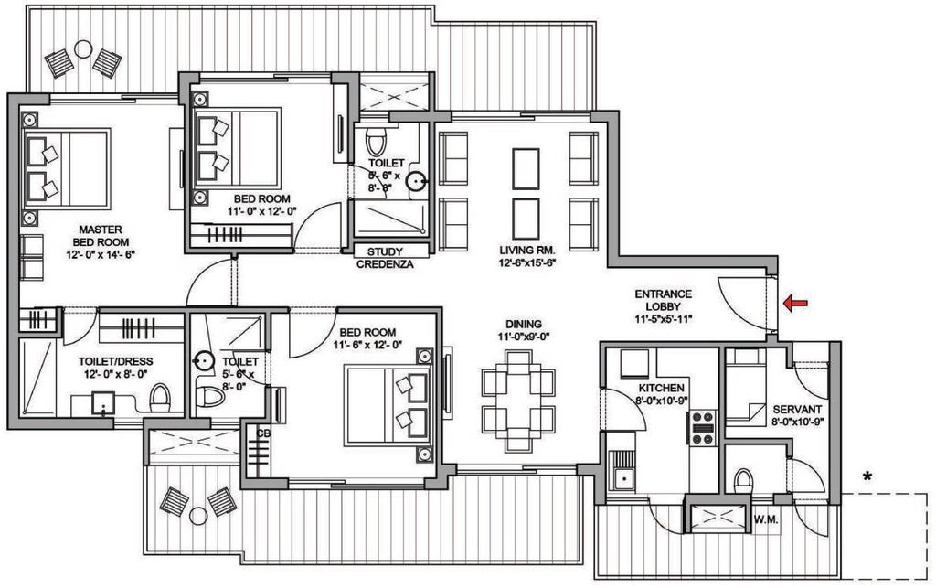 3 BHK Flat in Bestech Park View Sanskruti in Sector 92, Gurgaon - Image 917578
