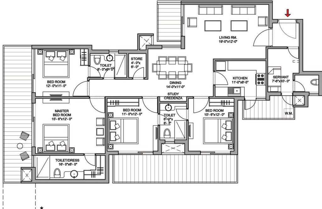 4 BHK Flat in Bestech Park View Sanskruti in Sector 92, Gurgaon - Image 917582