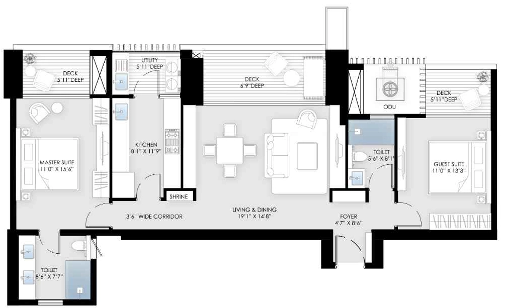 2 BHK Flat in BPTP Amstoria Verti Greens in Sector 102, Gurgaon - Image 917596