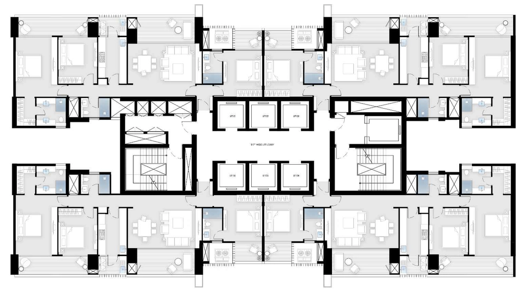 Floor Plan of BPTP Amstoria Verti Greens in Sector 102, Gurgaon - Image 402129
