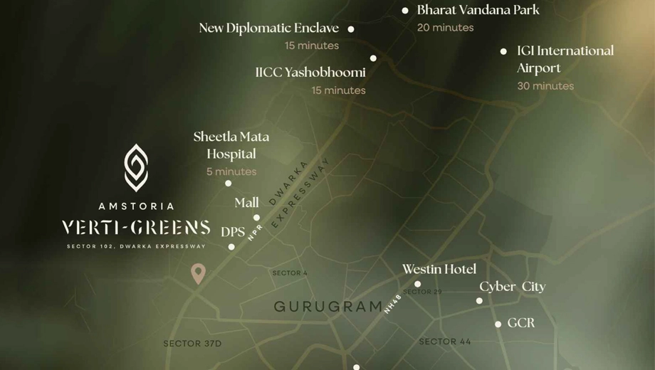 Location of BPTP Amstoria Verti Greens - Image 402128