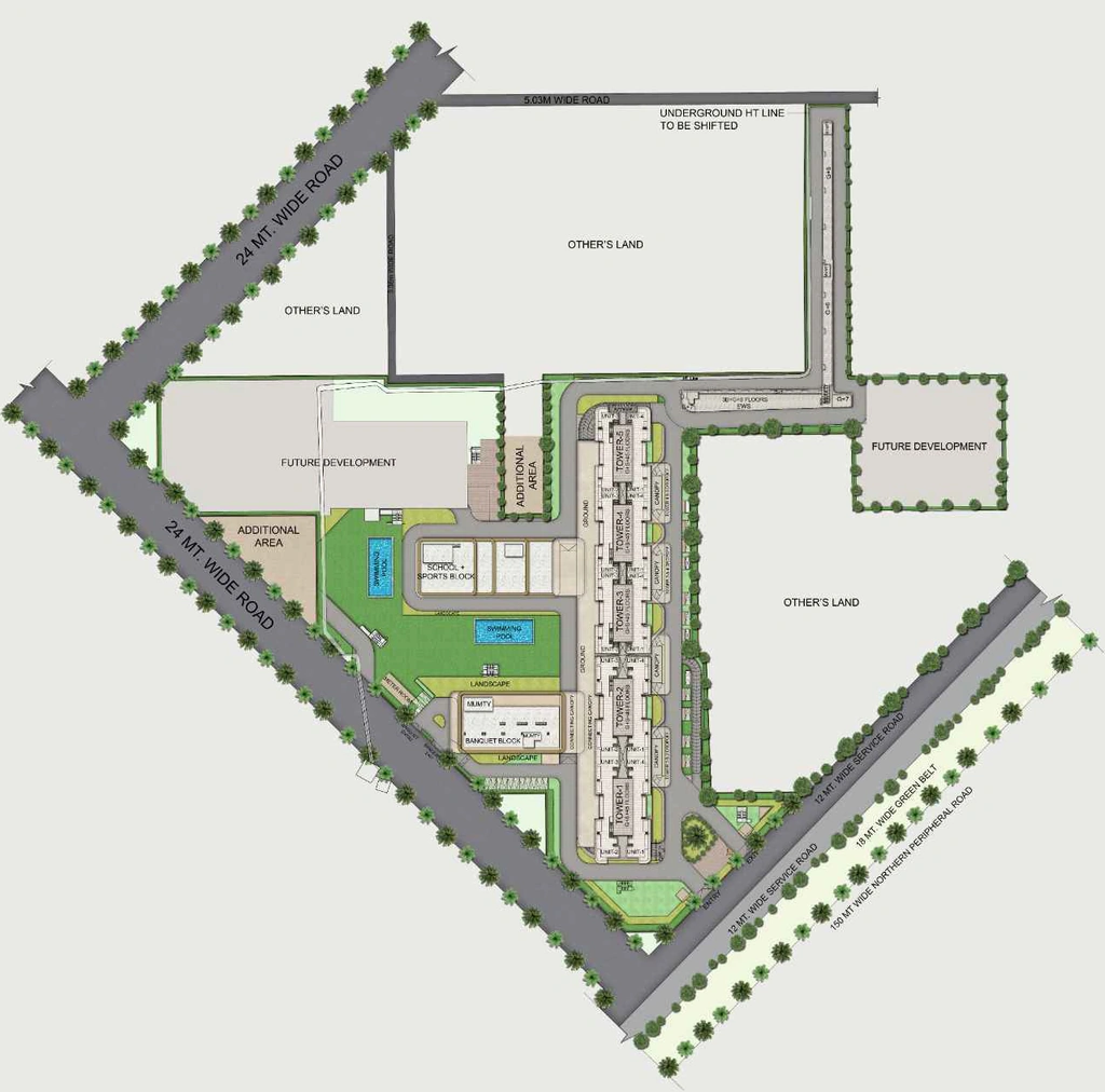 Master Plan of BPTP Amstoria Verti Greens in Sector 102, Gurgaon - Image 402131