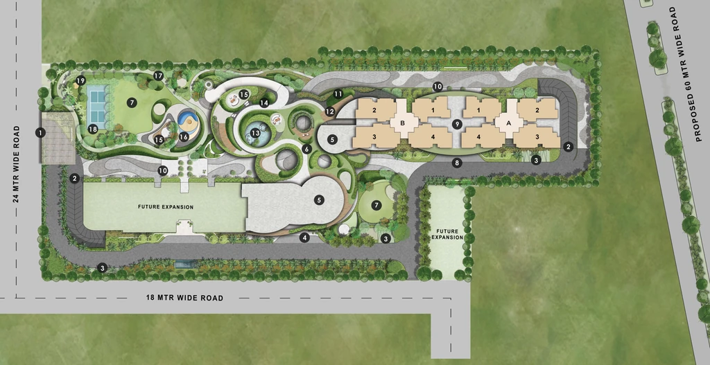 Master Plan of Conscient Elaira Residences in Sector 80, Gurgaon - Image 402150