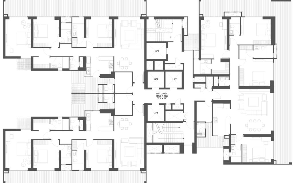 Floor Plan of Godrej Astra in Sector 54, Gurgaon - Image 402162