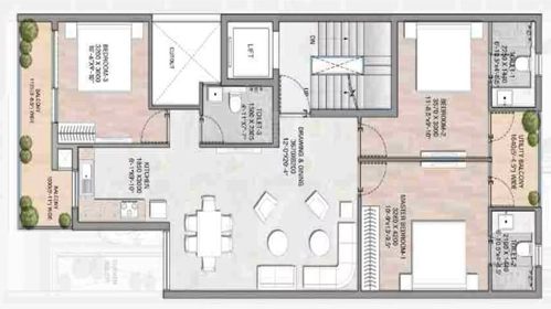 3 BHK Flat in JMS The Majestic in Manesar, Gurgaon - Image 917614