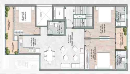 3 BHK Flat in JMS The Majestic in Manesar, Gurgaon - Image 917615