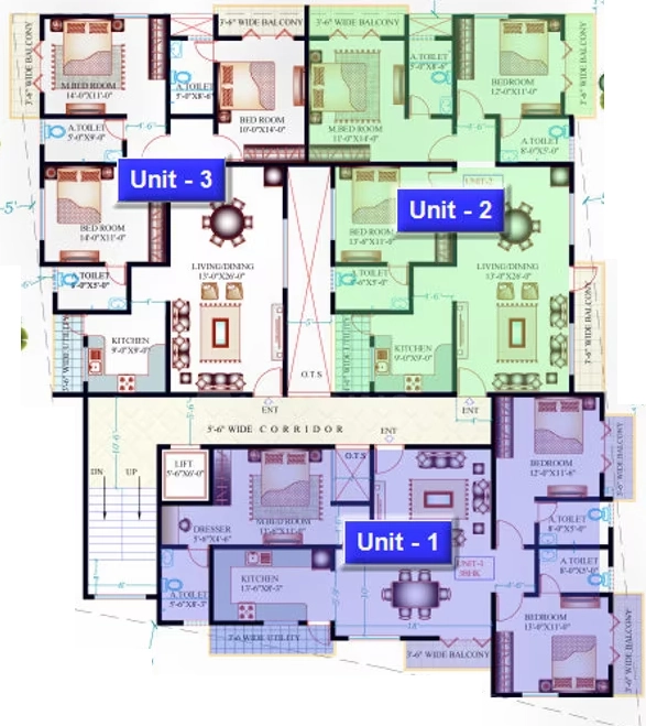 Floor Plan of Amigo Cockburn in MG Road, Bangalore - Image 403021