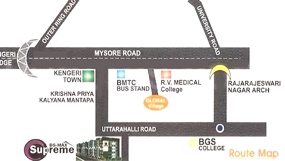 Location of DS Max Supreme in Kengeri, Bangalore - Image 402286