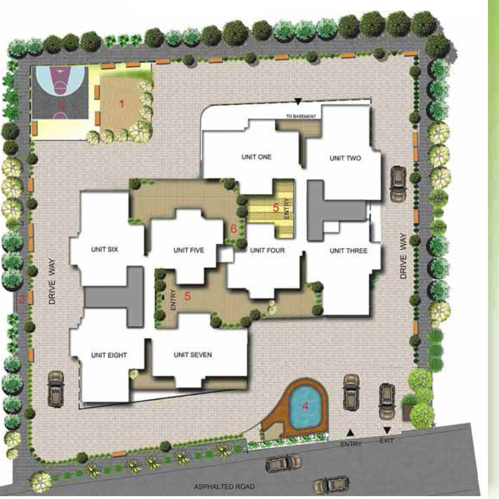 Master Plan of Carbon Cornerstone in Hennur Road, Bangalore - Image 403030