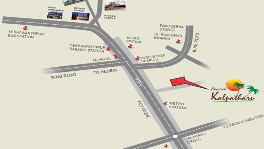 Location of Flourish Kalpatharu - Image 403051