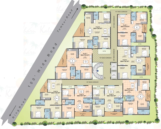 Master Plan of Flourish Kalpatharu in Peenya, Bangalore - Image 403050