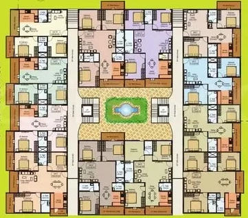 Floor Plan of Flourish Gurushree in Nagarbhavi, Bangalore - Image 403039