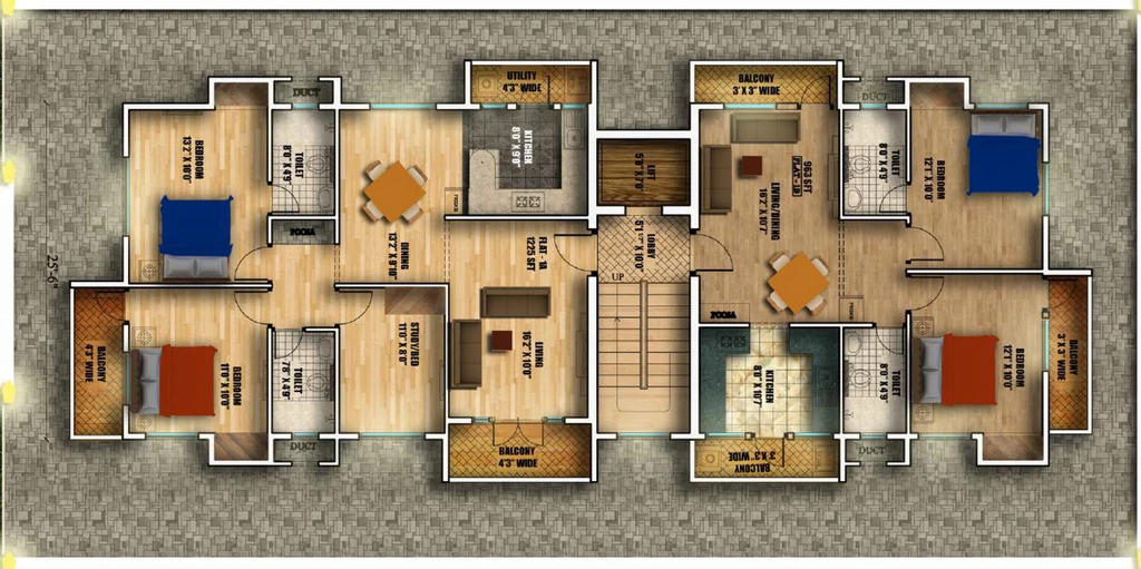 Floor Plan of Sreenivasa Saastha Vaayuputhra in Nanganallur, Chennai - Image 402267