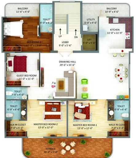 4 BHK Flat in Ficon East Avenue in Jaripatka, Nagpur - Image 921257