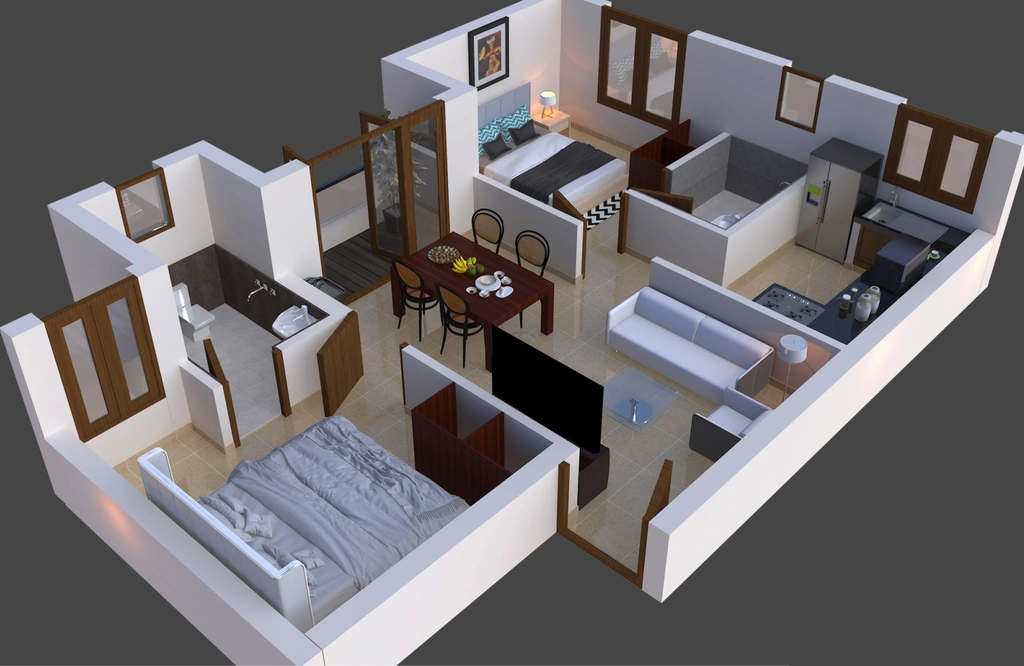 2 BHK Flat in Greenpro Maithree Apartments in Madhanandapuram, Chennai - Image 917670