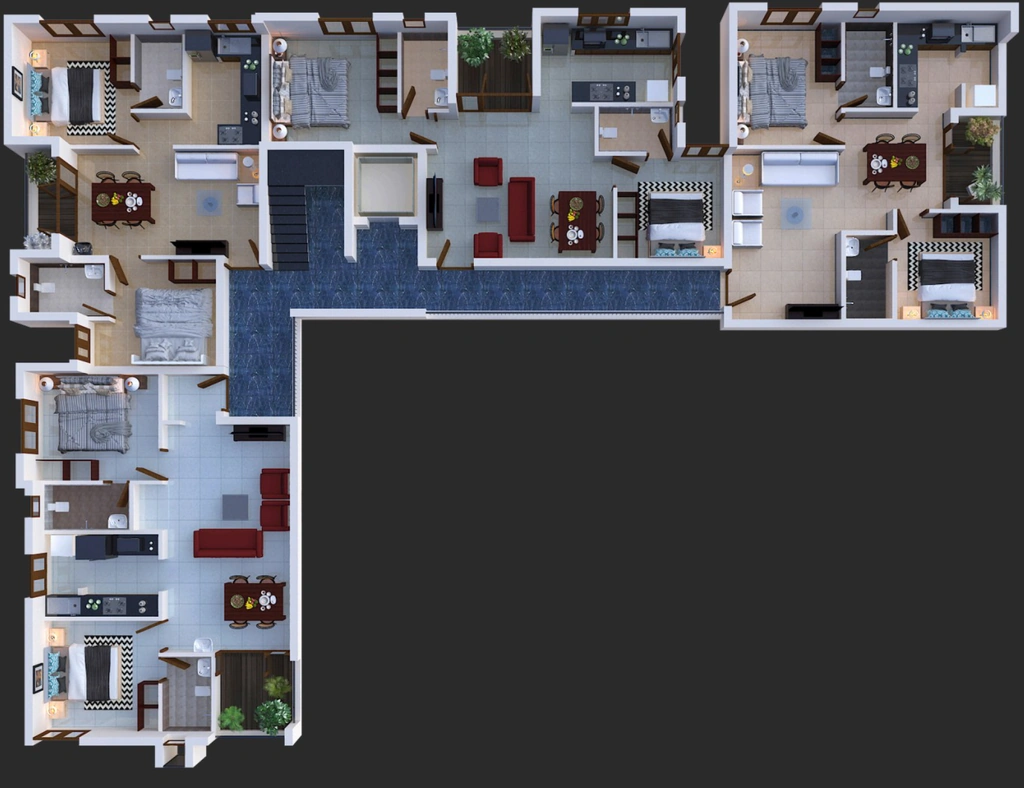 Floor Plan of Greenpro Maithree Apartments in Madhanandapuram, Chennai - Image 402310