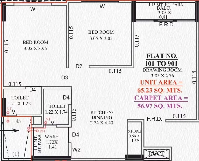 2 BHK Flat in Shree Balaji Satyam Luxuria in Odhav, Ahmedabad - Image 917668