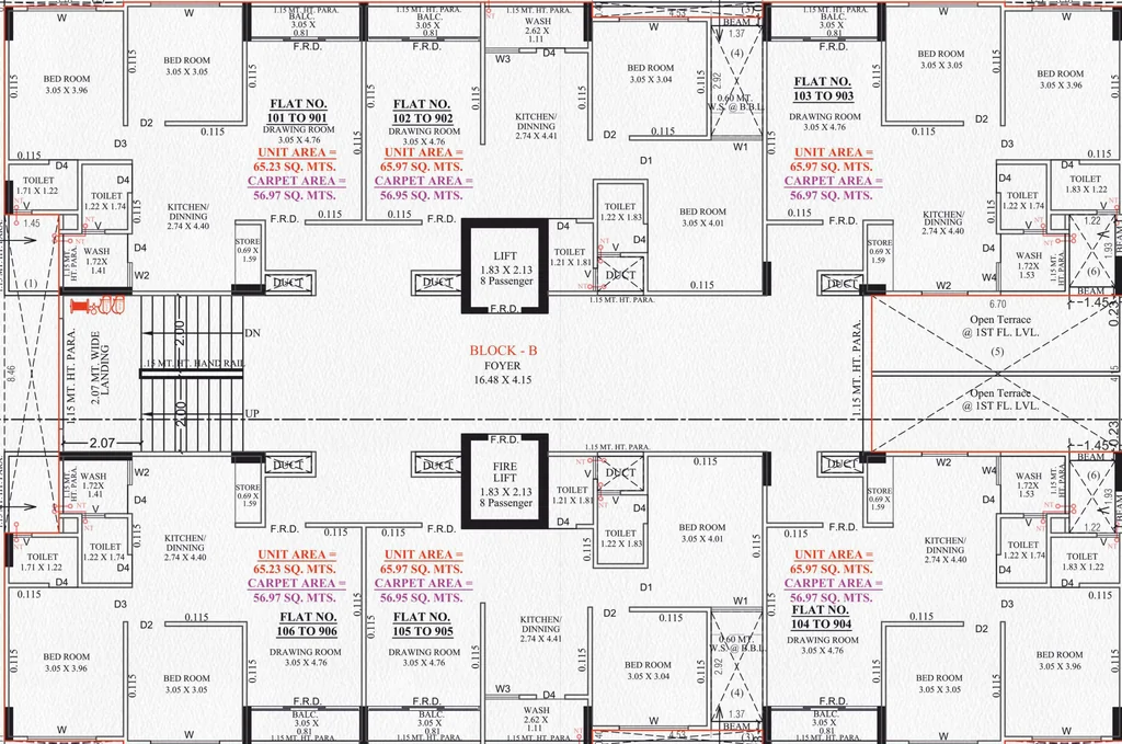 Floor Plan of Shree Balaji Satyam Luxuria in Odhav, Ahmedabad - Image 402318