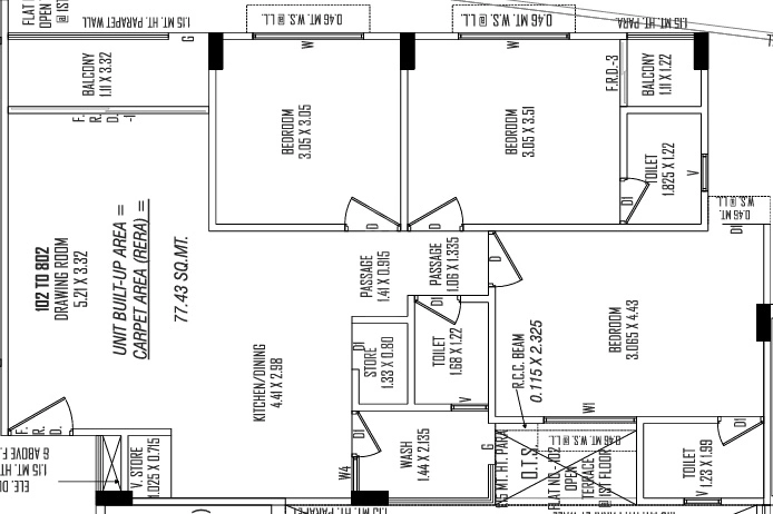 3 BHK Flat in Shree Pavitra Valley in Kathwada, Ahmedabad - Image 917678