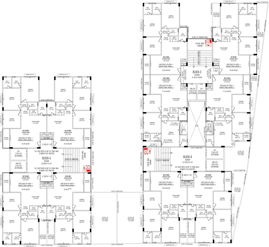 Floor Plan of Shree Pavitra Valley in Kathwada, Ahmedabad - Image 402343