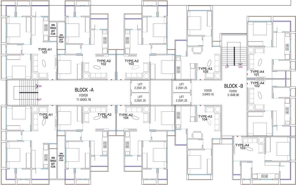 Floor Plan of Radheshyam Shree Radhe Repose 3 in GIDC Naroda, Ahmedabad - Image 402382