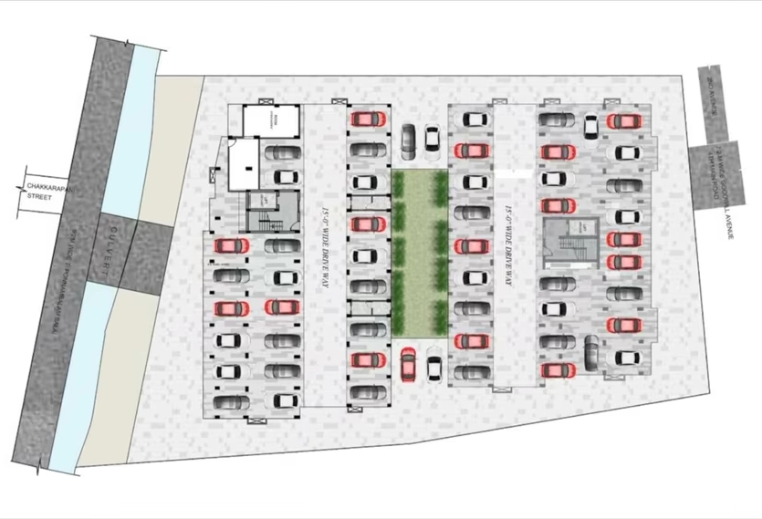 Master Plan of Ara Vinesh Enclave in Kolapakkam, Chennai - Image 402404