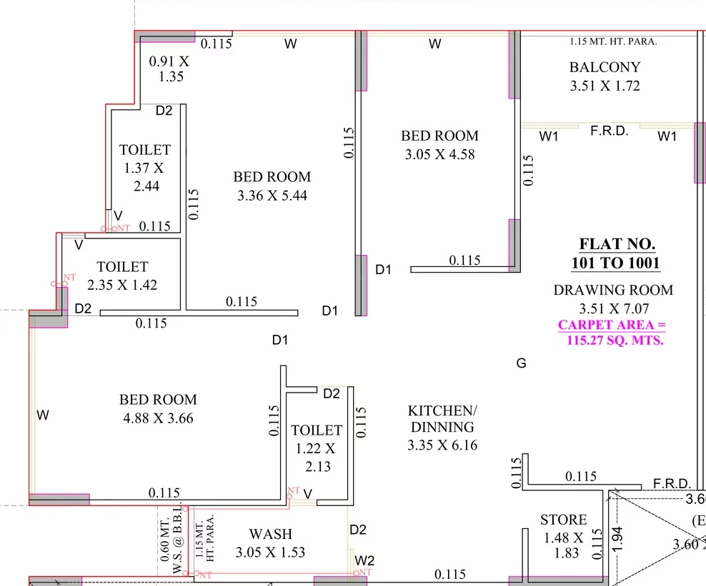 3 BHK Flat in Shree Shreemad Family 1 in Nikol, Ahmedabad - Image 917712