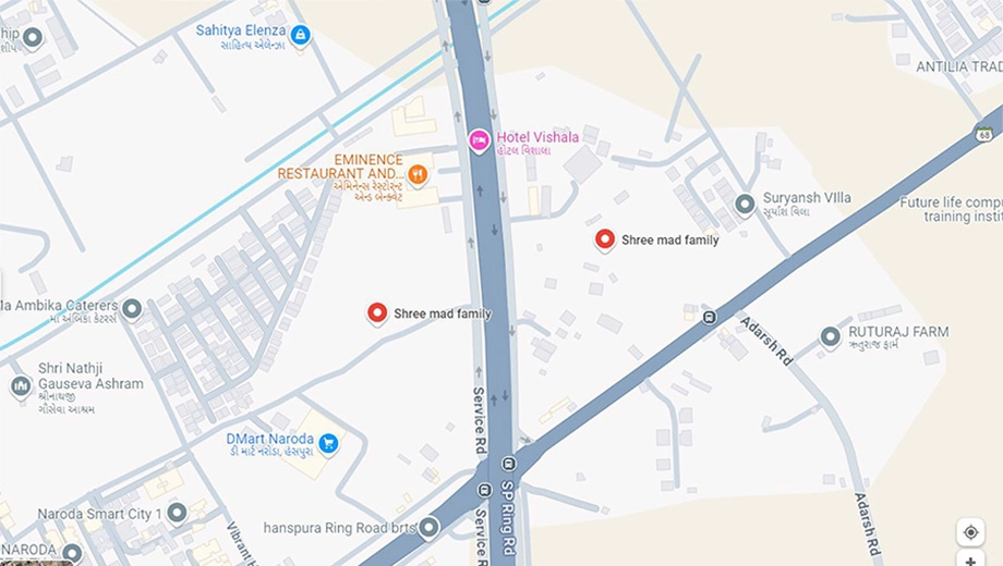 Location of Shree Shreemad Family 1 - Image 402418