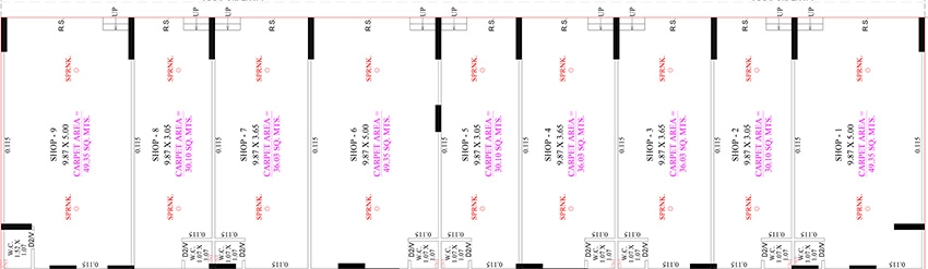 Floor Plan of Commercial Shree Shreemad Family 1 in Nikol, Ahmedabad - Image 402425