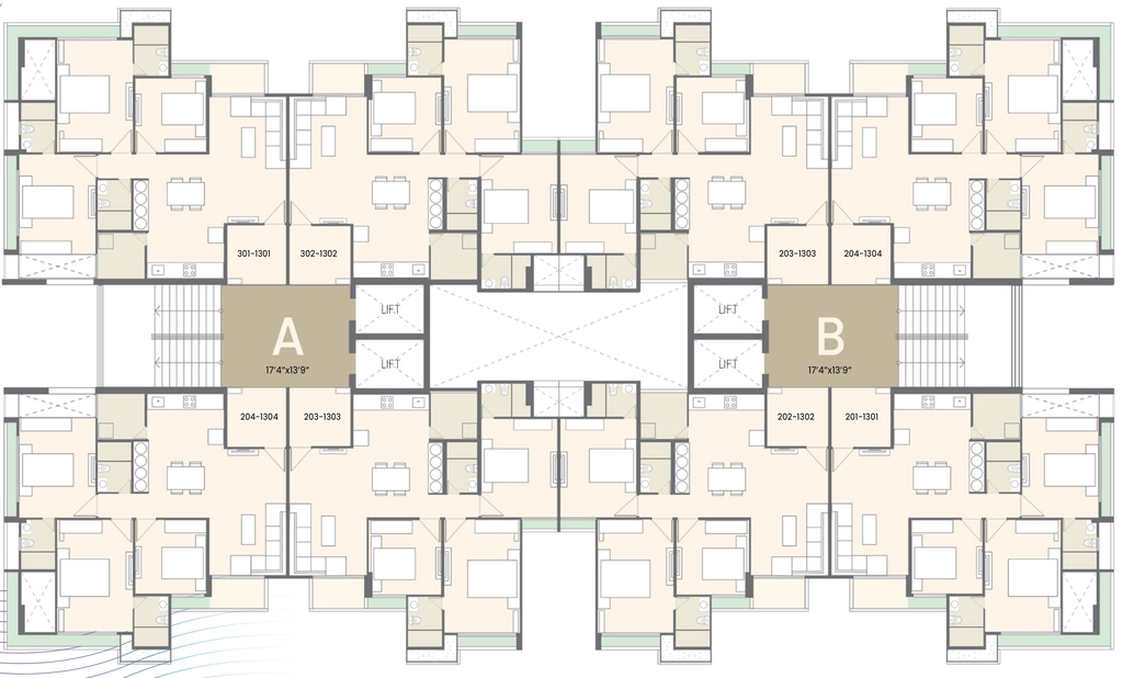 Floor Plan of Ratnam Opal in New Ranip, Ahmedabad - Image 403501