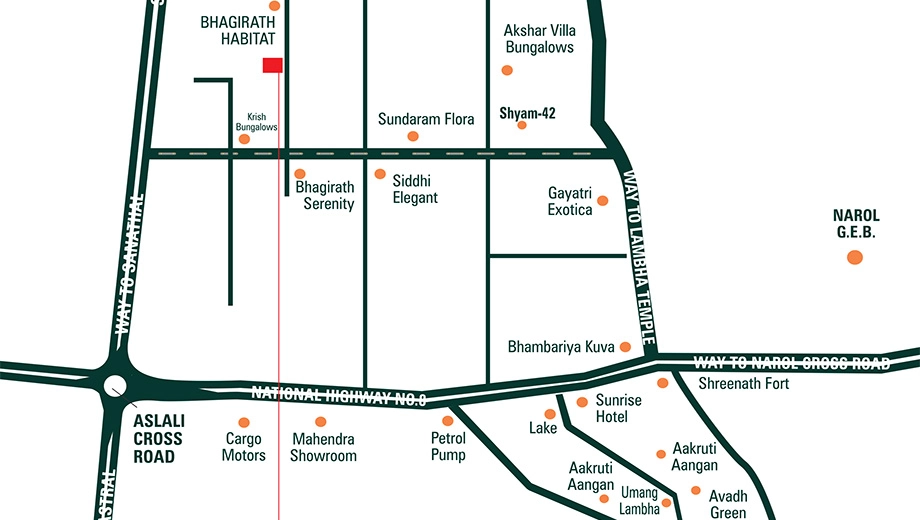 Location of Commercial Shyam 68 in Lambha, Ahmedabad - Image 402454