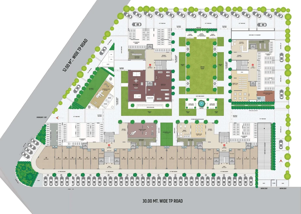 Master Plan of Commercial Shyam Swastik in Hathijan, Ahmedabad - Image 402469