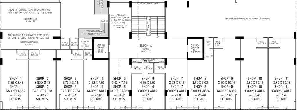 Floor Plan of Commercial CN Sindur Anala in Naranpura, Ahmedabad - Image 402491