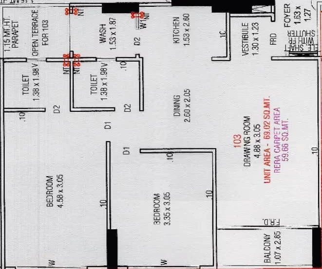 2 BHK Flat in The Staple in Ognaj, Ahmedabad - Image 917741