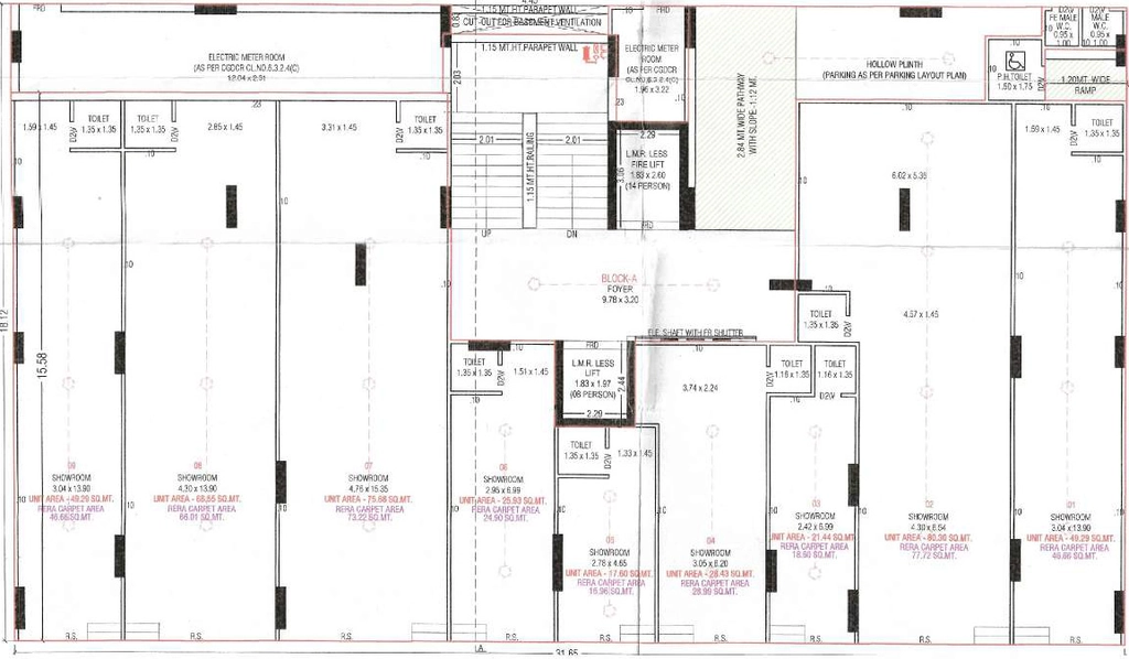 Floor Plan of Commercial The Staple in Ognaj, Ahmedabad - Image 402504